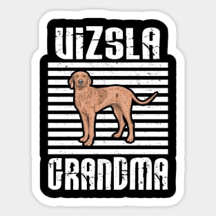 Vizsla Grandma Proud Dogs Sticker